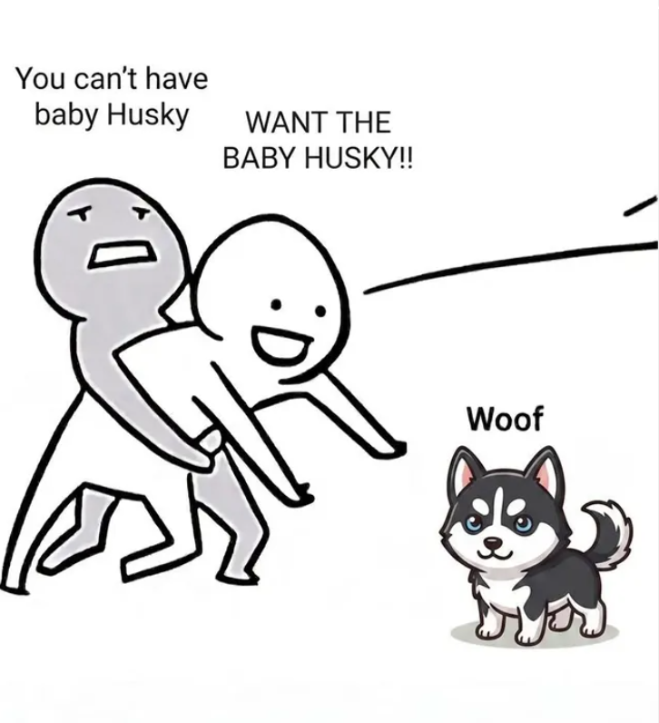 You can't have baby Husky WANT THE BABY HUSKY!! Woof