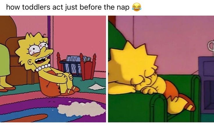 how toddlers act just before the nap C