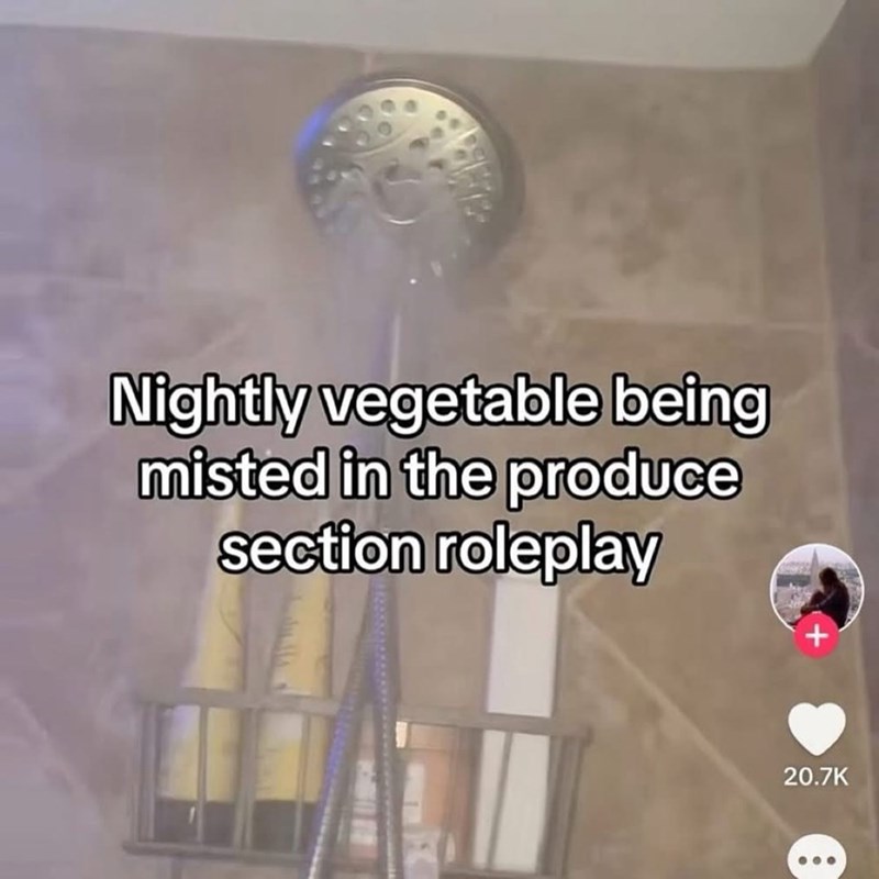 Nightly vegetable being misted in the produce section roleplay 20.7K