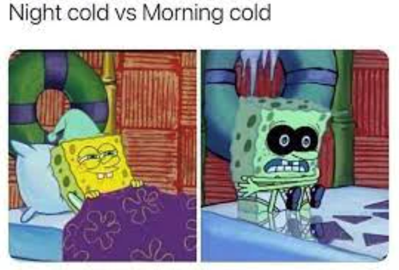 Night cold vs Morning cold 0 0