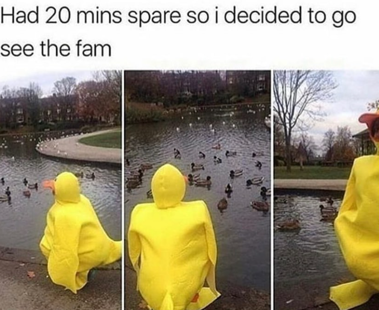 Had 20 mins spare so i decided to go see the fam