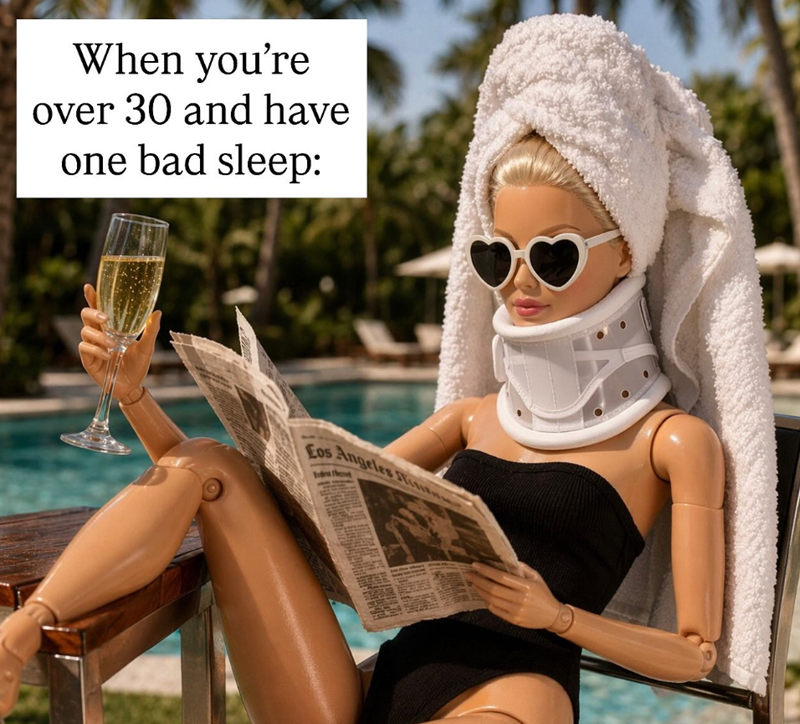 When you're over 30 and have one bad sleep: Eos Angeles Hi Th