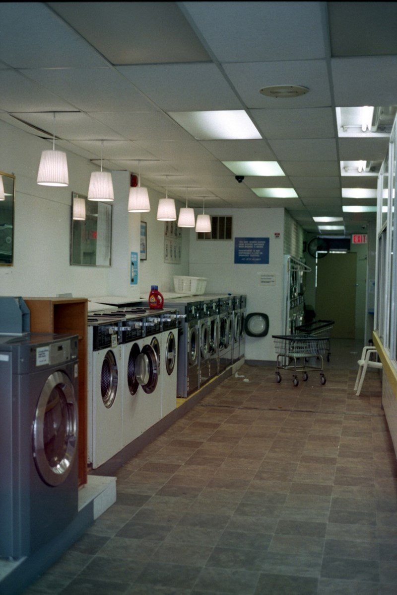 An empty laundry room