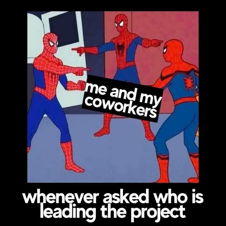 me and my coworkers whenever asked who is leading the project