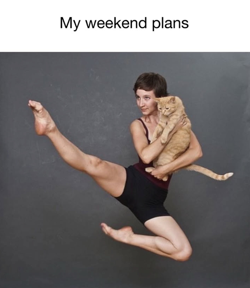 My weekend plans