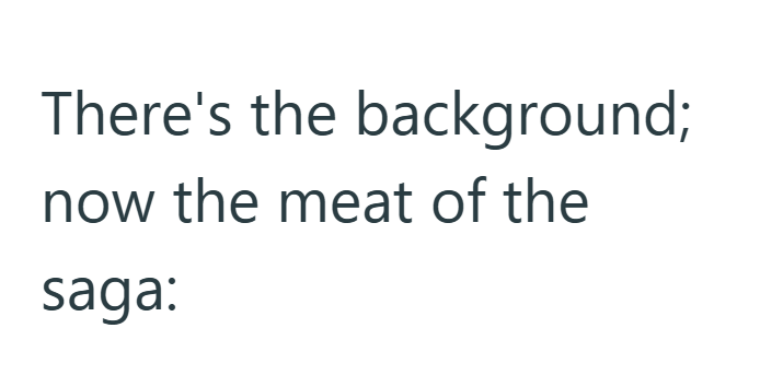 There's the background; now the meat of the saga: