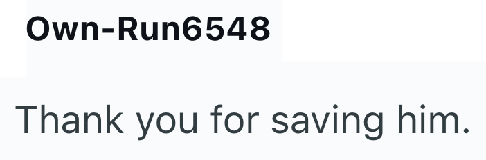 Own-Run6548 Thank you for saving him.