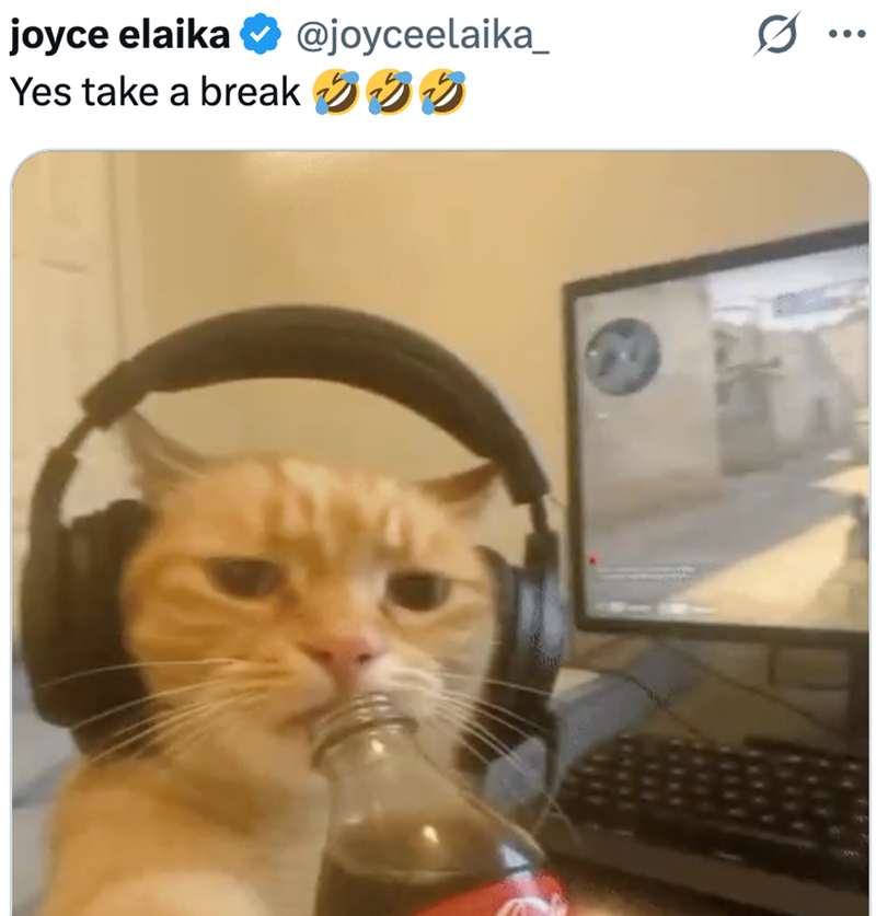 joyce elaika Yes take a break @joyceelaika_ ...