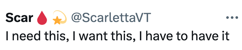 Scar @ScarlettaVT I need this, I want this, I have to have it