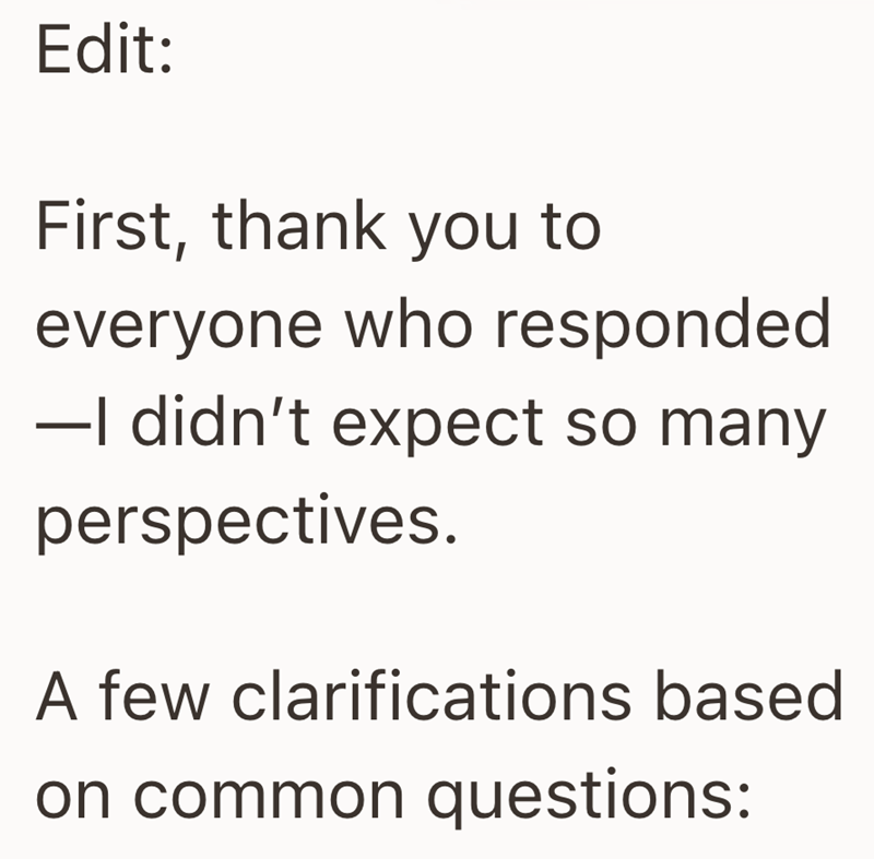 Edit: First, thank you to everyone who responded -I didn't expect so many perspectives. A few clarifications based on common questions: