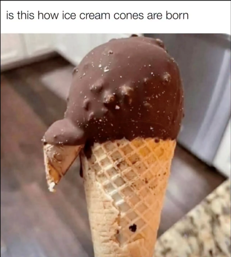 is this how ice cream cones are born