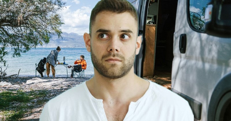 Camper refusing to leave beachside campsite even as new campers show up and proceed to enjoy their time at the camp ground.