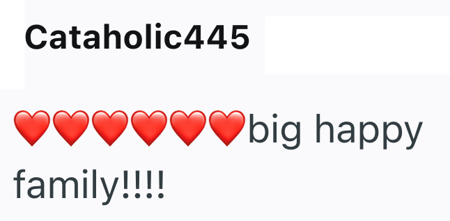 Cataholic445 big happy family!!!!