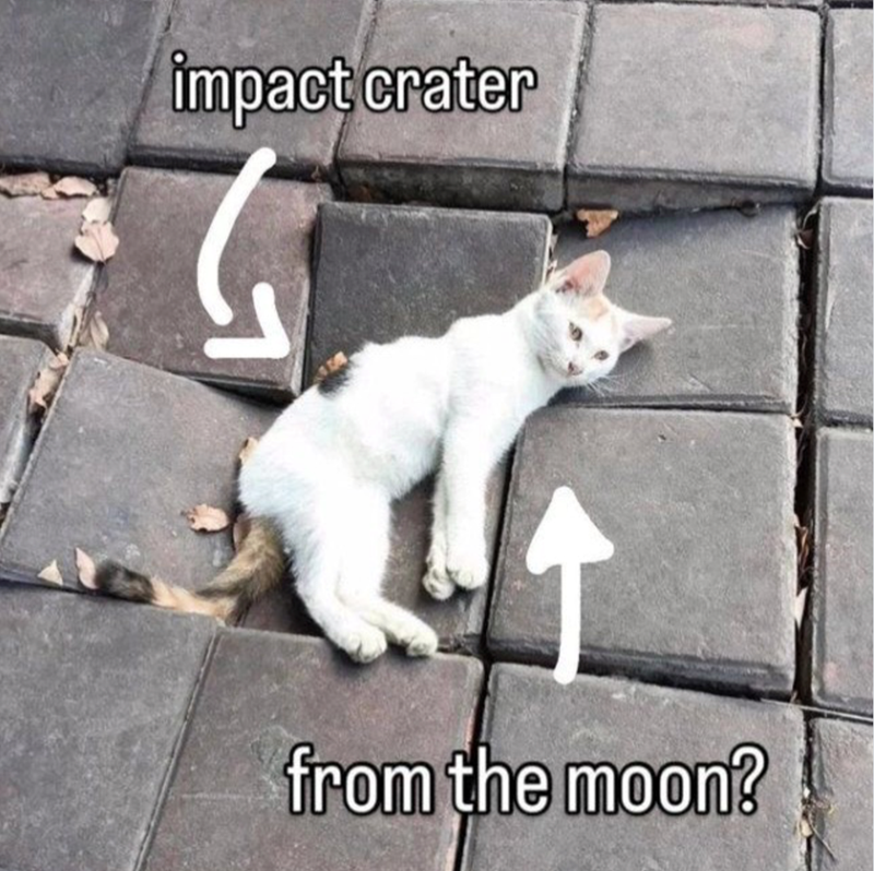 impact crater from the moon?