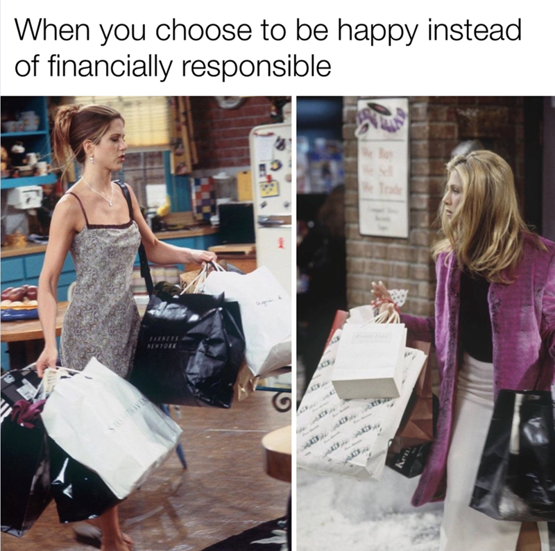 When you choose to be happy instead of financially responsible SASTRAVE BARNEYS NEWYORK Red Ken Bay Sell Trade