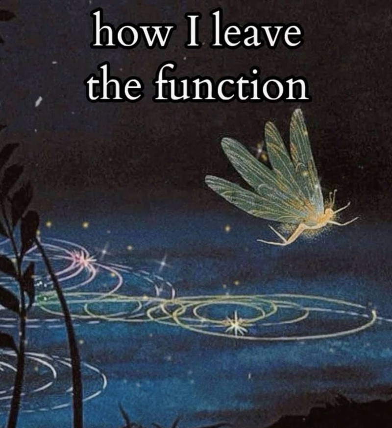 how I leave the function