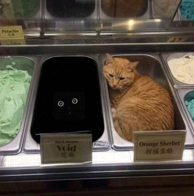 Pistachio 芝麻 Black Sesame Void 芝麻 Orange Sherbet 柑橘雪酪