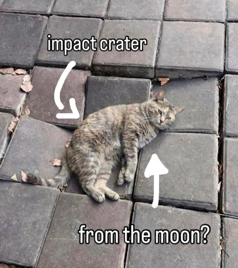 impact crater from the moon?
