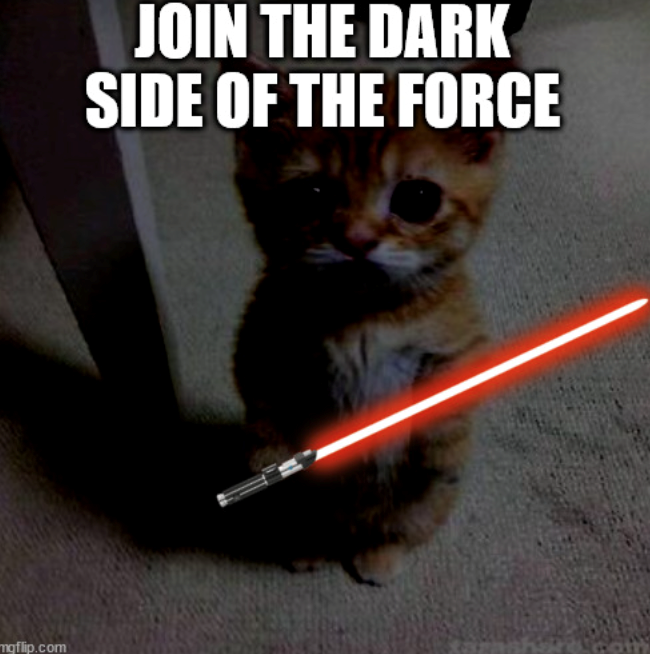 mgflip.com JOIN THE DARK SIDE OF THE FORCE