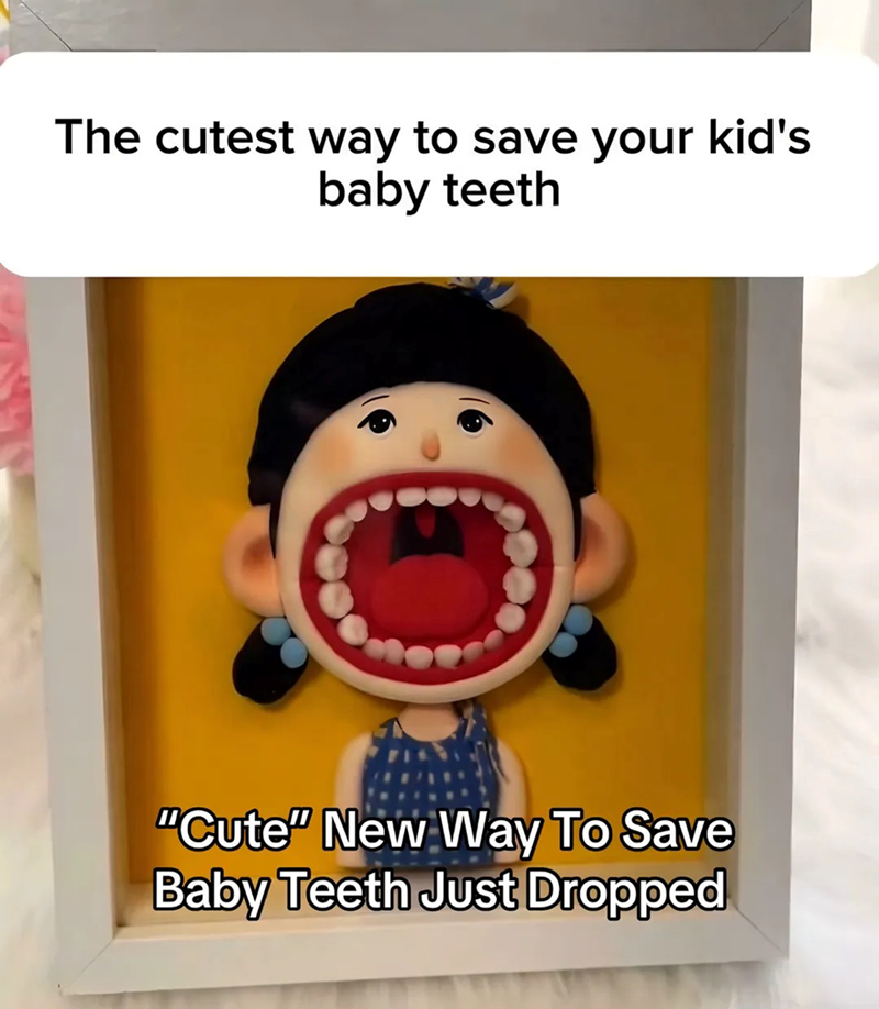 The cutest way to save your kid's baby teeth "Cute" New Way To Save Baby Teeth Just Dropped