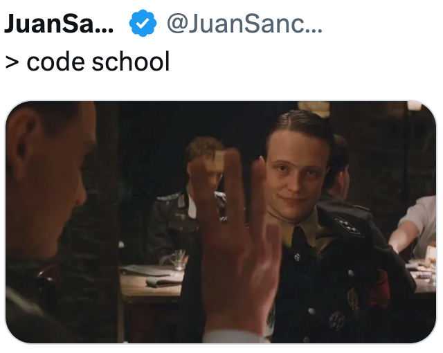 JuanSa... > code school @JuanSanc...
