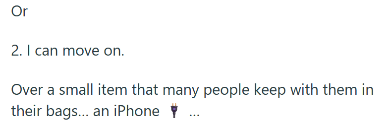 Or 2. I can move on. Over a small item that many people keep with them in their bags... an iPhone