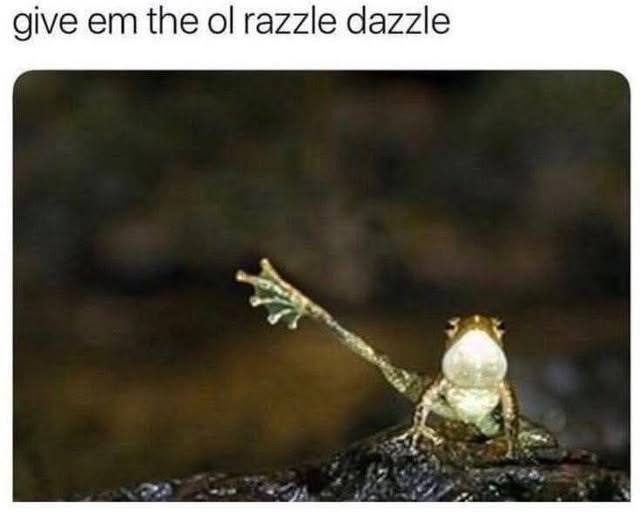 give em the ol razzle dazzle