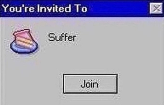 You're Invited To Suffer Join