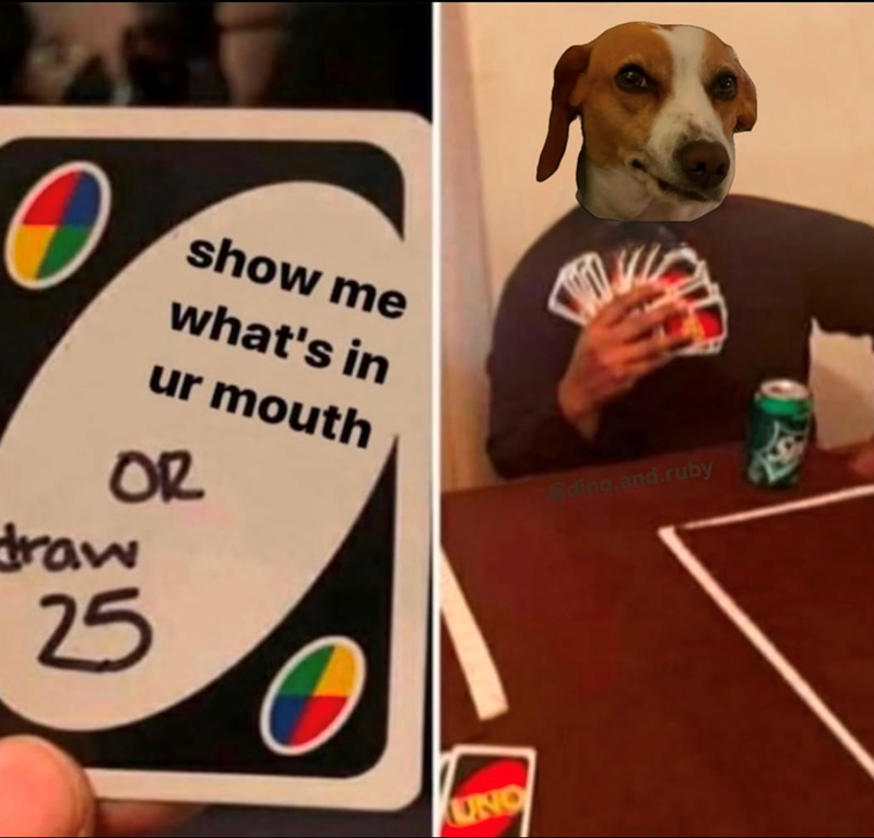 show me what's in ur mouth OR draw 25 UND Sdino.and.ruby
