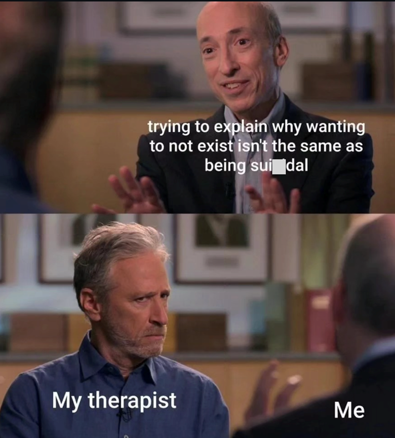 trying to explain why wanting to not exist isn't the same as being sui dal My therapist Me