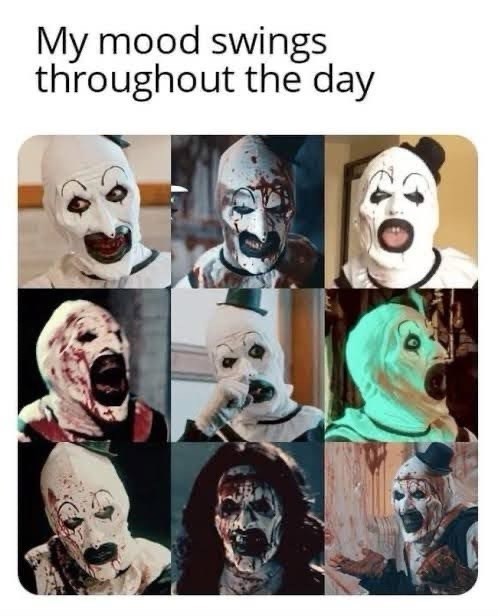 My mood swings throughout the day