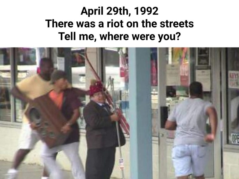 April 29th, 1992 There was a riot on the streets Tell me, where were you? KEYS OPE