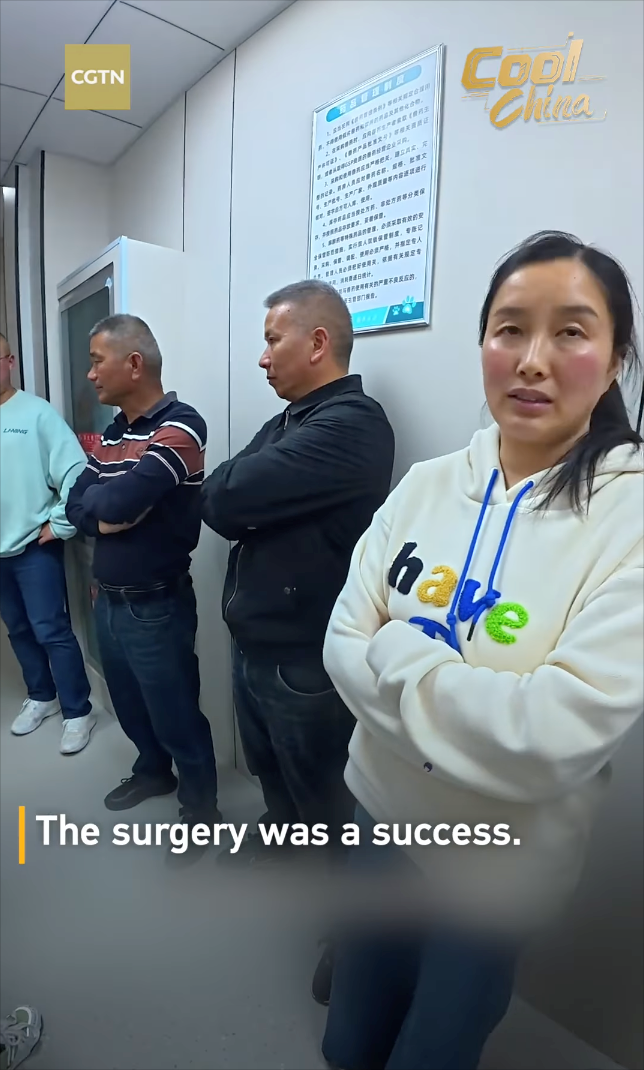 CGTN R 2 SAPERE (AS 24 are AR R E. RARERE.. Cool China FRETRAR 8. R . Be ER E. A REFER. PEREGR LINING have The surgery was a success.