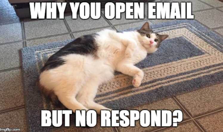 WHY YOU OPEN EMAIL BUT NO RESPOND? Imgflip.com