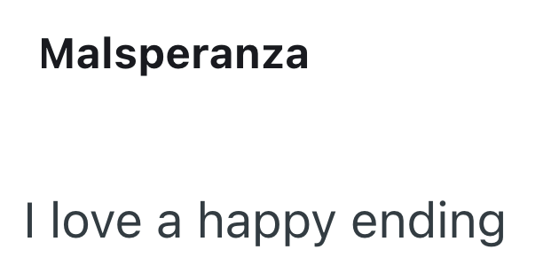 Malsperanza I love a happy ending
