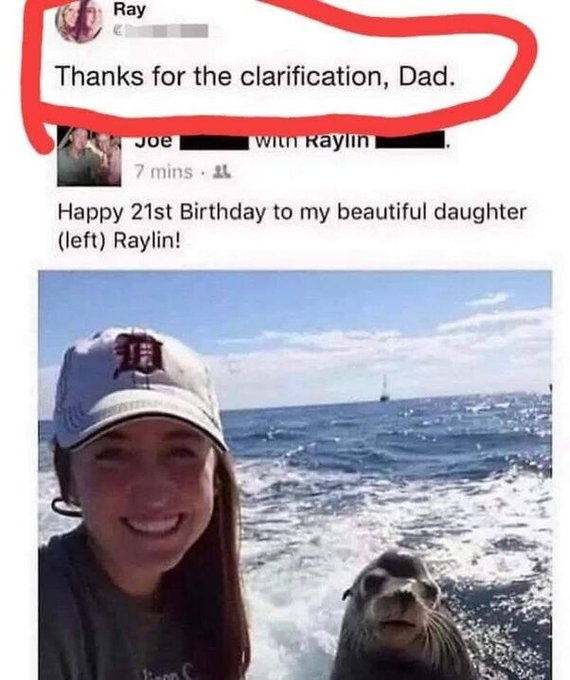Ray Thanks for the clarification, Dad. Joe With Raylin I 7 mins. Happy 21st Birthday to my beautiful daughter (left) Raylin! Jinon C