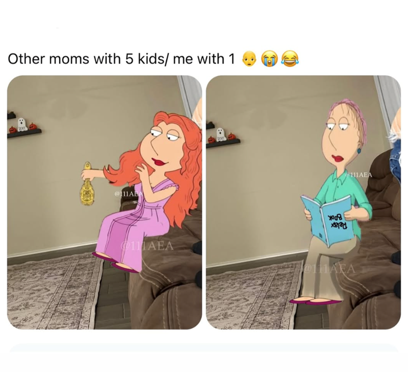 Other moms with 5 kids/ me with 1 @111AL @111AEA 111AEA жда @11AFA