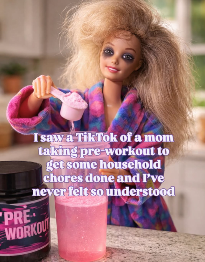 PRE I saw a TikTok of a mom taking pre-workout to get some household chores done and I've never felt so understood WORKOUT