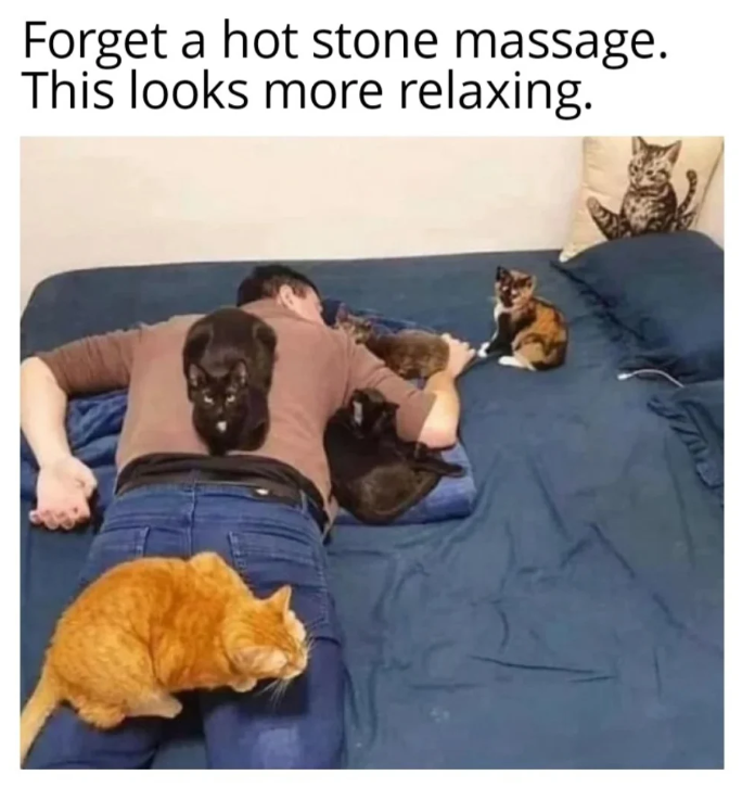 Forget a hot stone massage. This looks more relaxing.