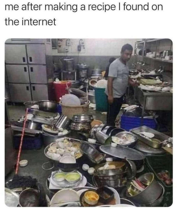 me after making a recipe I found on the internet