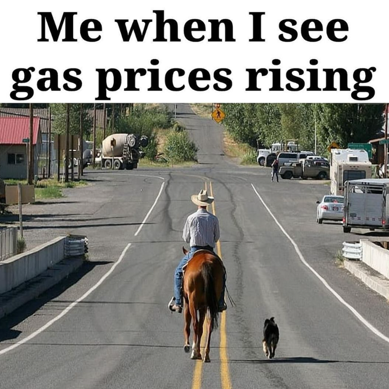 Me when I see gas prices rising