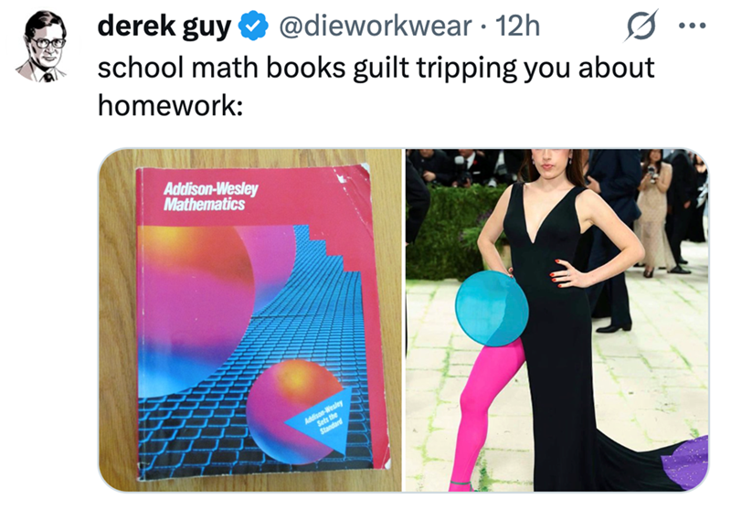 derek guy ❤ @dieworkwear 12h • school math books guilt tripping you about homework: Addison-Wesley Mathematics Addison-Wesley Sets the Standard ...