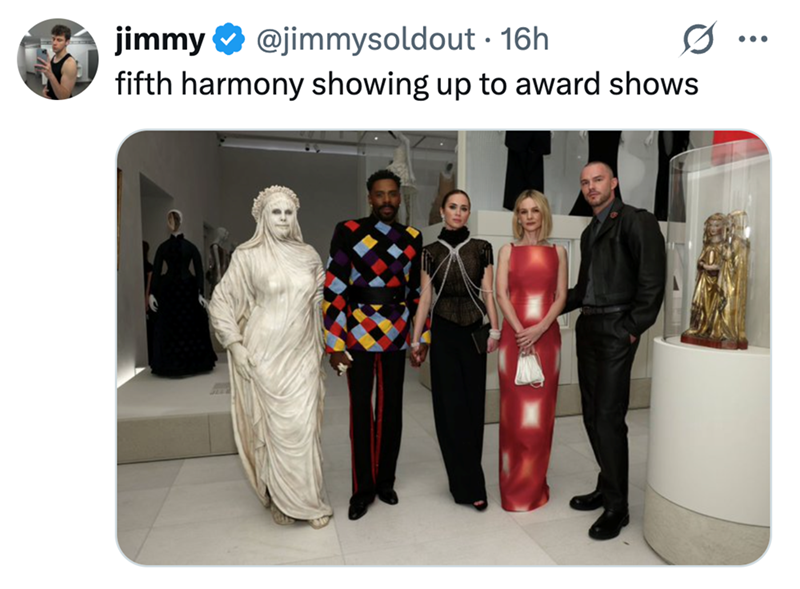 jimmy @jimmysoldout - 16h 0 fifth harmony showing up to award shows