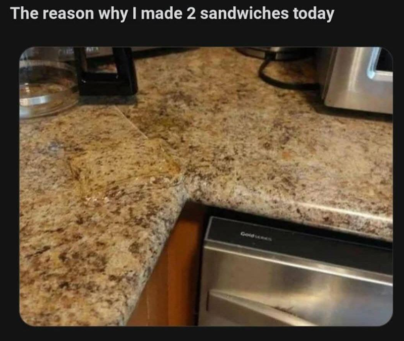 The reason why I made 2 sandwiches today Goldscres