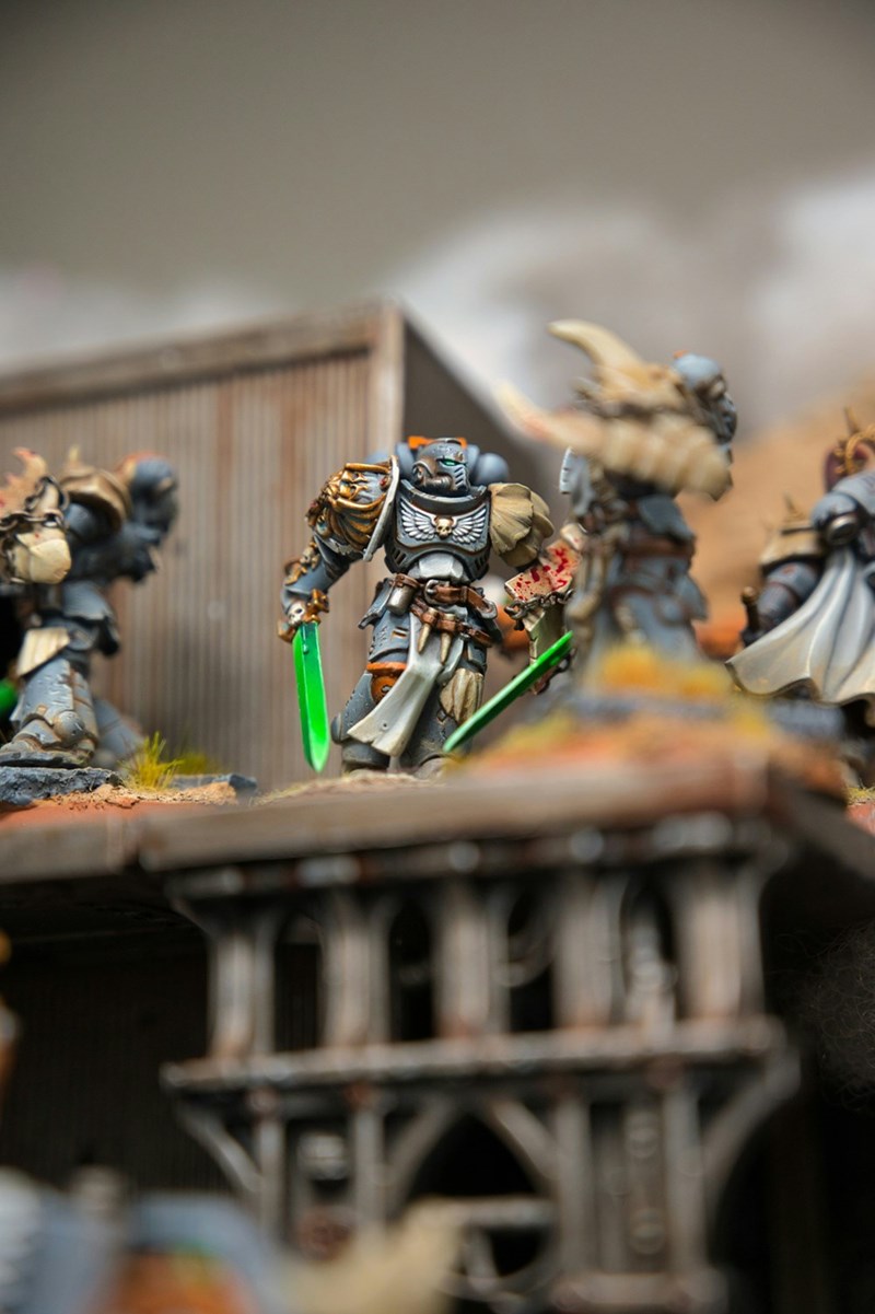 Warhammer figurines.