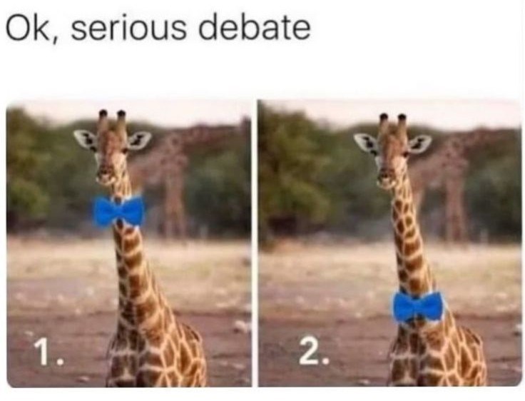 Ok, serious debate 1. 2.