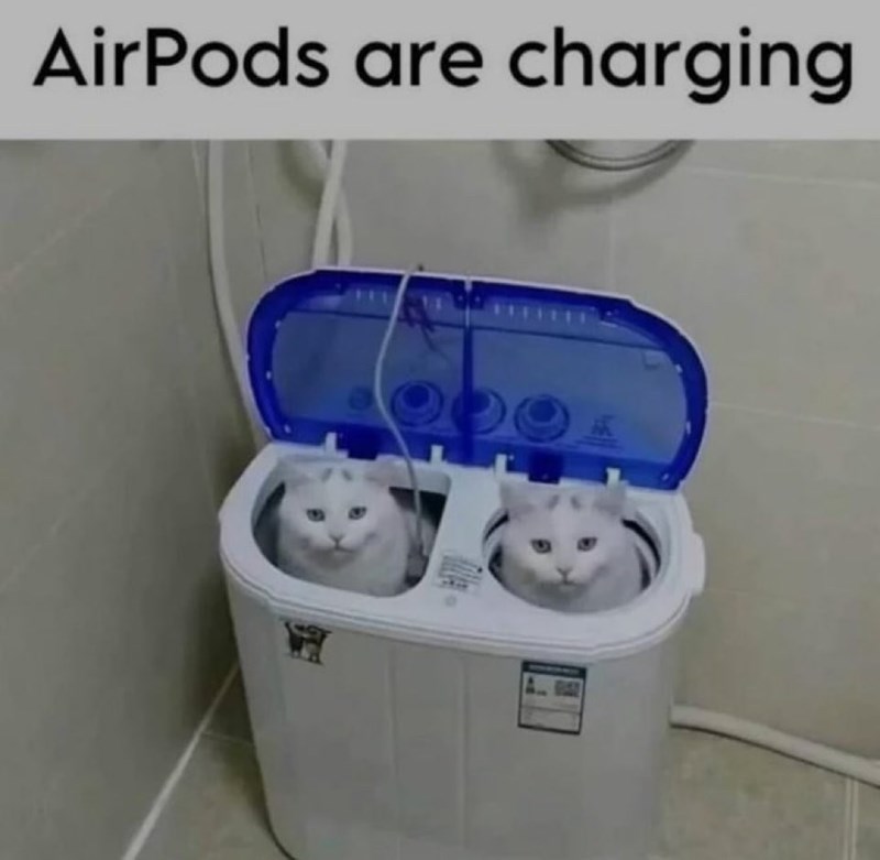 AirPods are charging