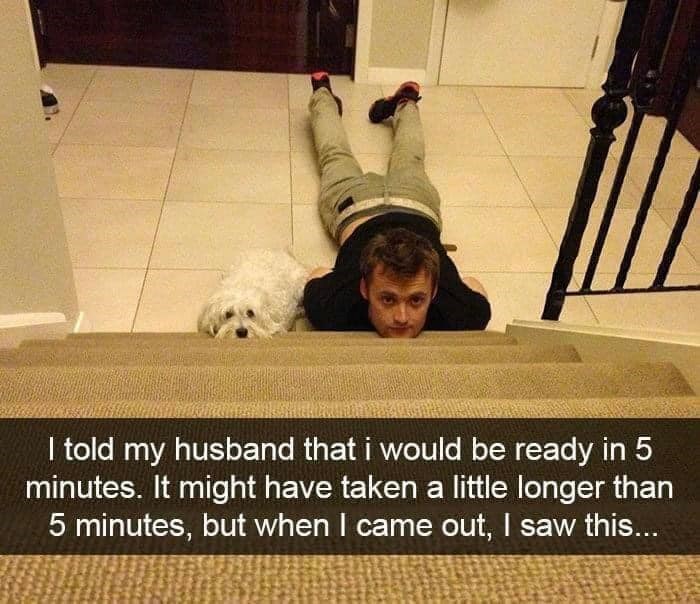 I told my husband that i would be ready in 5 minutes. It might have taken a little longer than 5 minutes, but when I came out, I saw this...