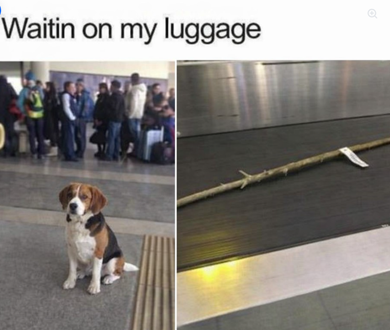 Waitin on my luggage