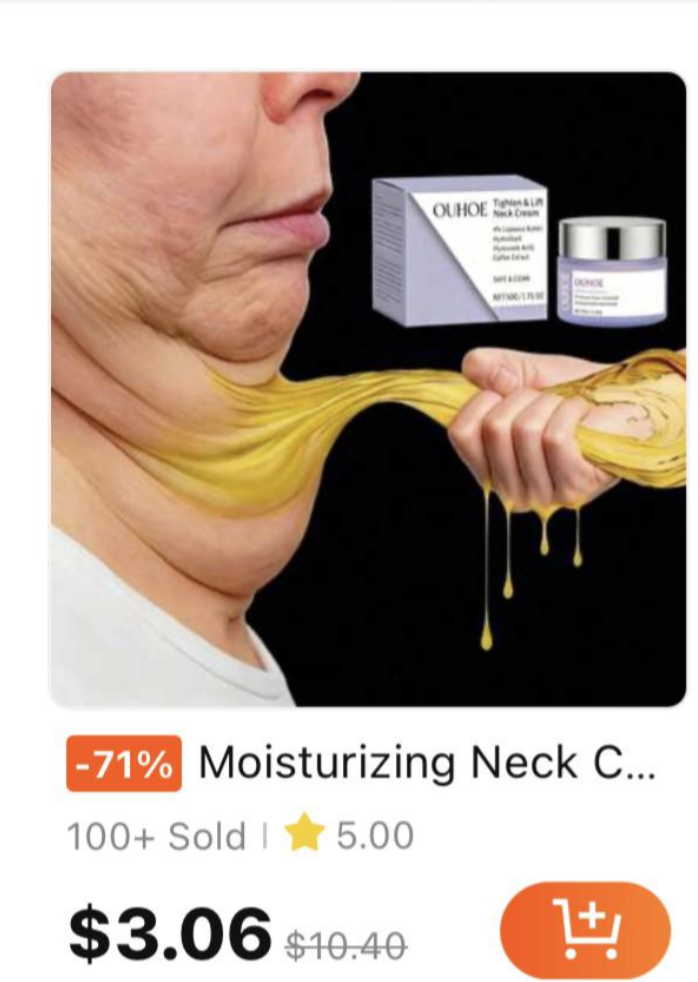 OUHOE Neck OUNDE -71% Moisturizing Neck C... 100+ Sold I 5.00 $3.06 $10.40 H